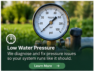 Troubleshooting low sprinkler pressure and weak irrigation coverage in Fort Mill