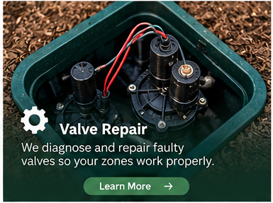 Residential sprinkler valve and solenoid repair service in Fort Mill