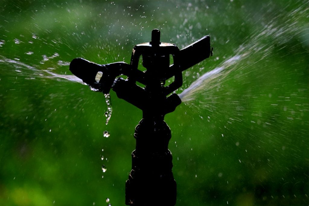 Water leaking around piping illustrating a wet sprinkler valve box diagnosis